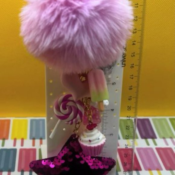 NWOT - Pink Fox Backpack Charm - Picture 10 of 11